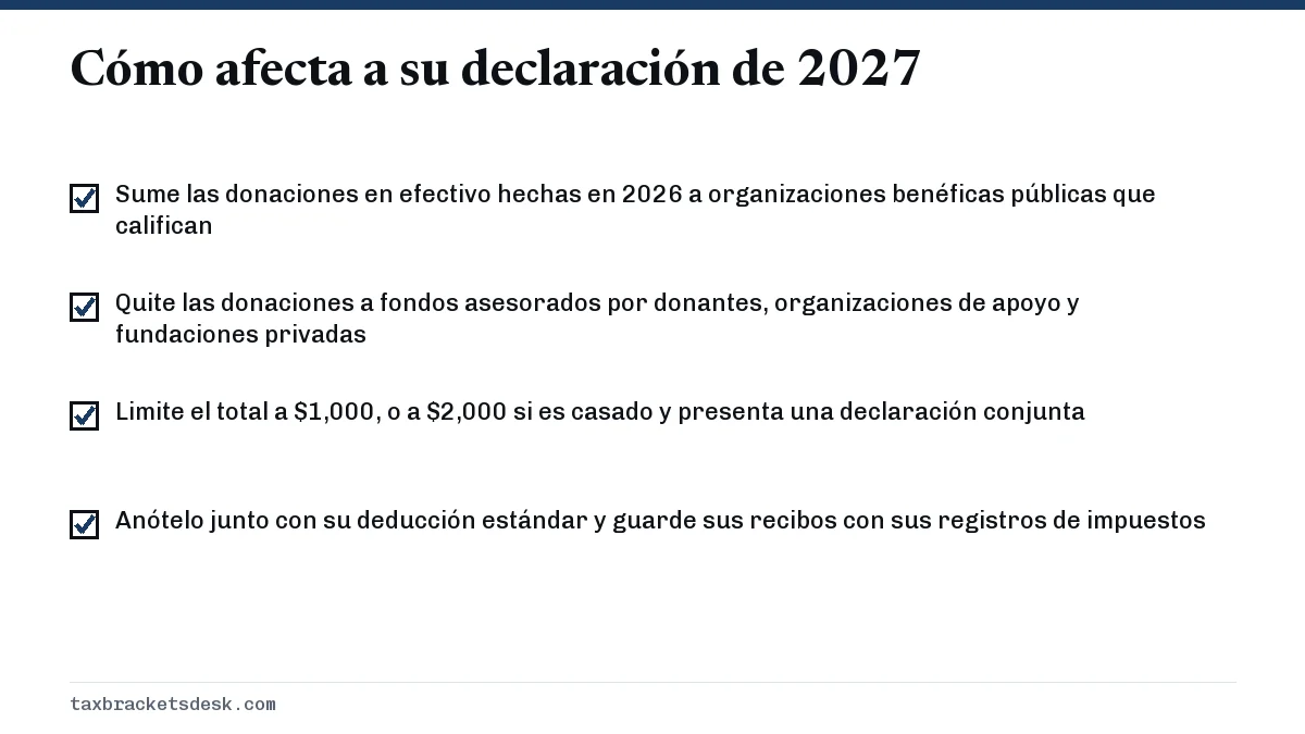 Cómo afecta a su declaración de 2027